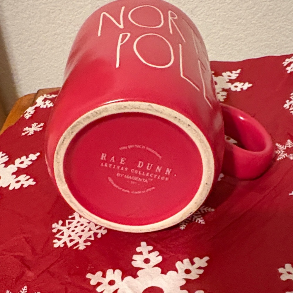 Rae Dunn Vibrant Red Holiday Mug - Picture 2 of 4